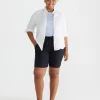 Discount Sportscraft Rosa Linen Short in Classic Navy ClassicNavy