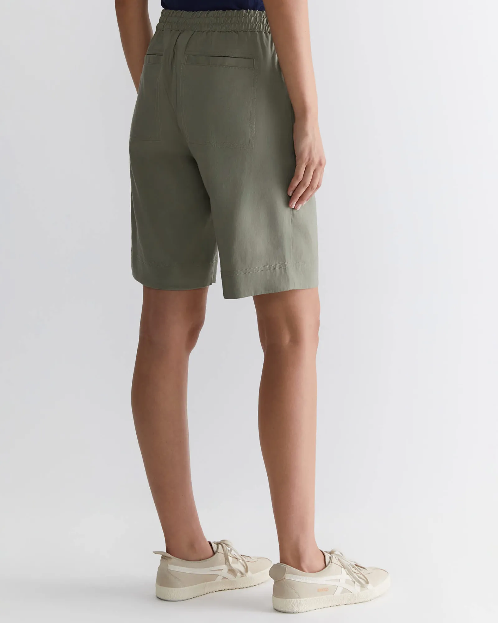 Best Sportscraft Rosa Linen Short in Khaki
