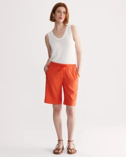 New Sportscraft Rosa Linen Short in Melon