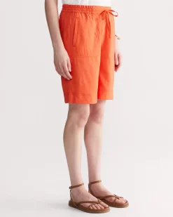 New Sportscraft Rosa Linen Short in Melon