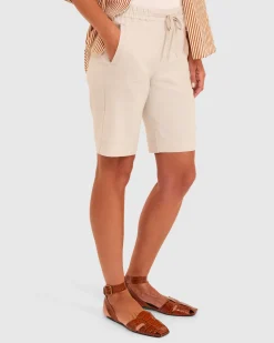 Discount Sportscraft Rosa Linen Short in Natural