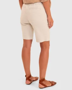Discount Sportscraft Rosa Linen Short in Natural