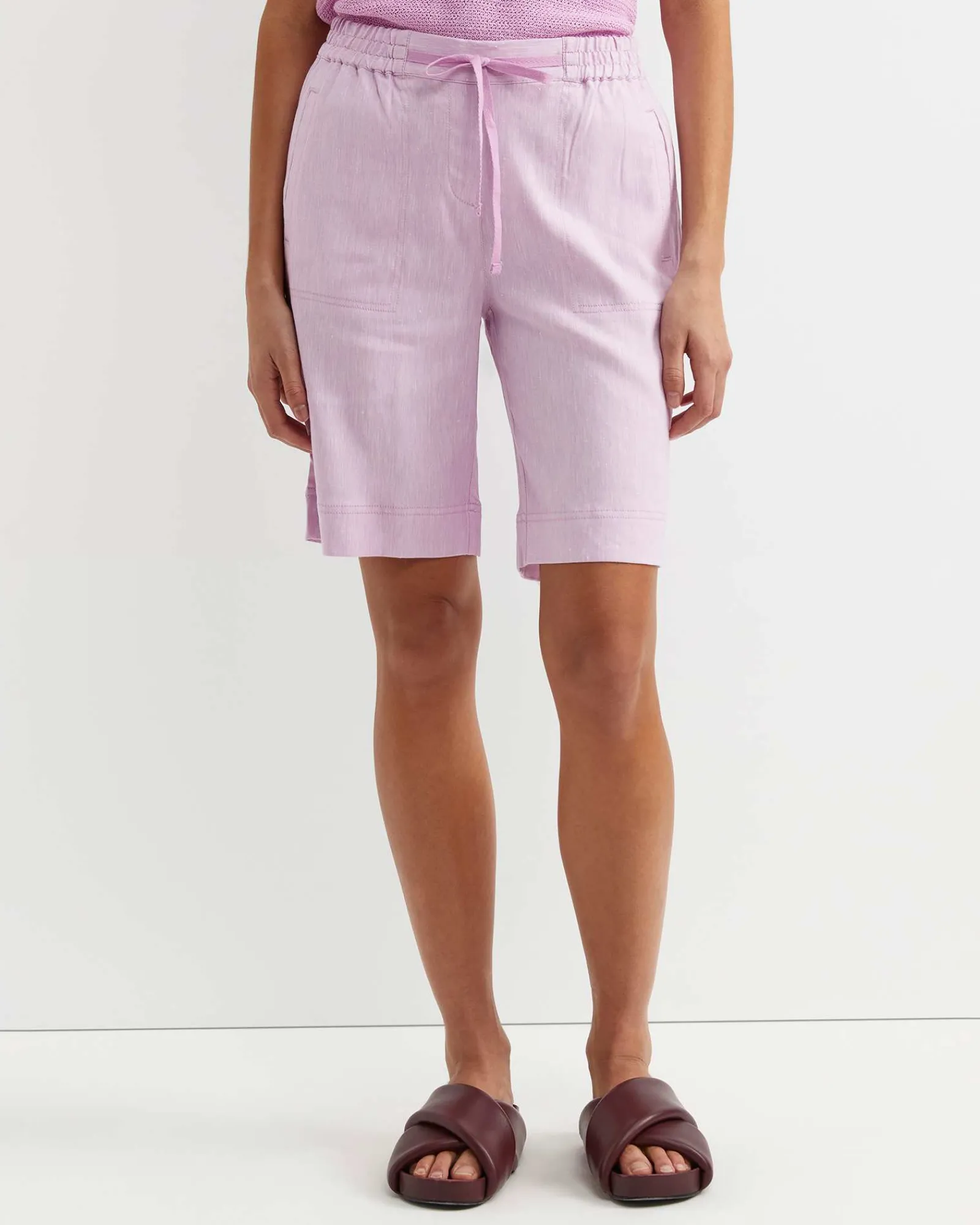 Hot Sportscraft Rosa Linen Short in Orchid