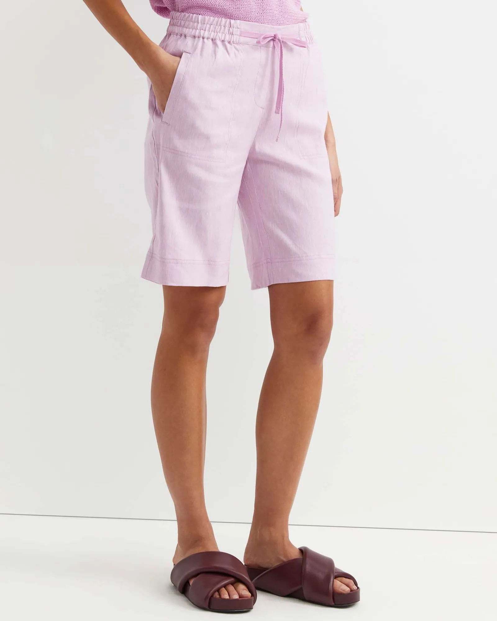 Hot Sportscraft Rosa Linen Short in Orchid