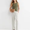 Discount Sportscraft Rosa Wide Leg Linen Pant in Whitekhaki White/khaki