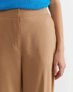 Outlet Sportscraft Rosa Wide Leg Linen Pant in Tan