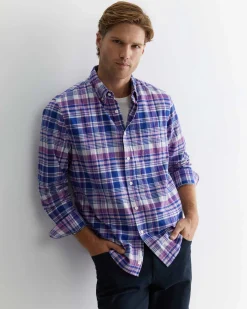 Best Sportscraft Rundel Check Shirt in Purple