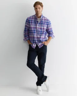 Best Sportscraft Rundel Check Shirt in Purple