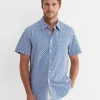 Outlet Sportscraft Russel Short Sleeve Shirt in Whitemulti White/multi