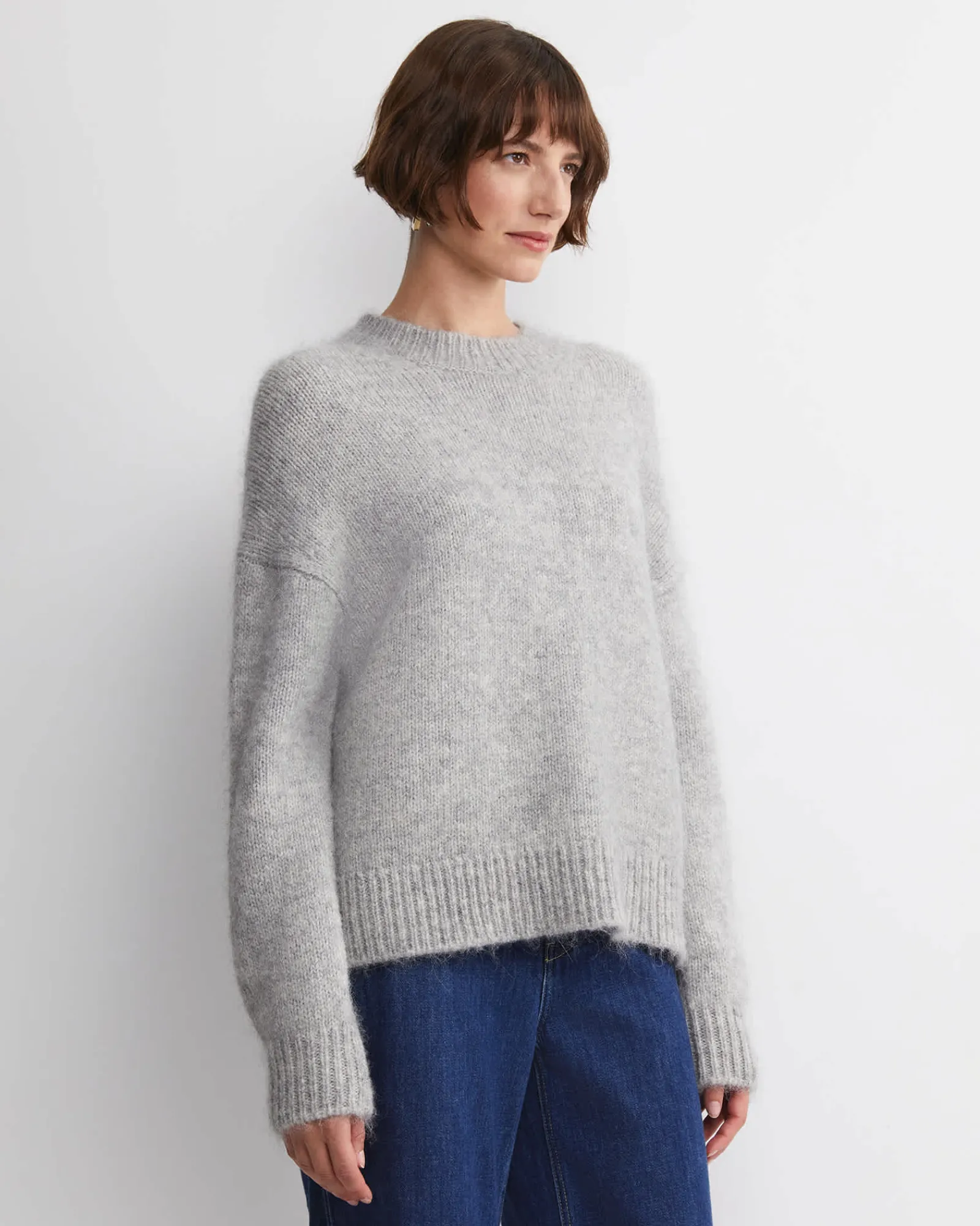 Sale Sportscraft Sarish Chunky Sweater in Grey Marle GreyMarle