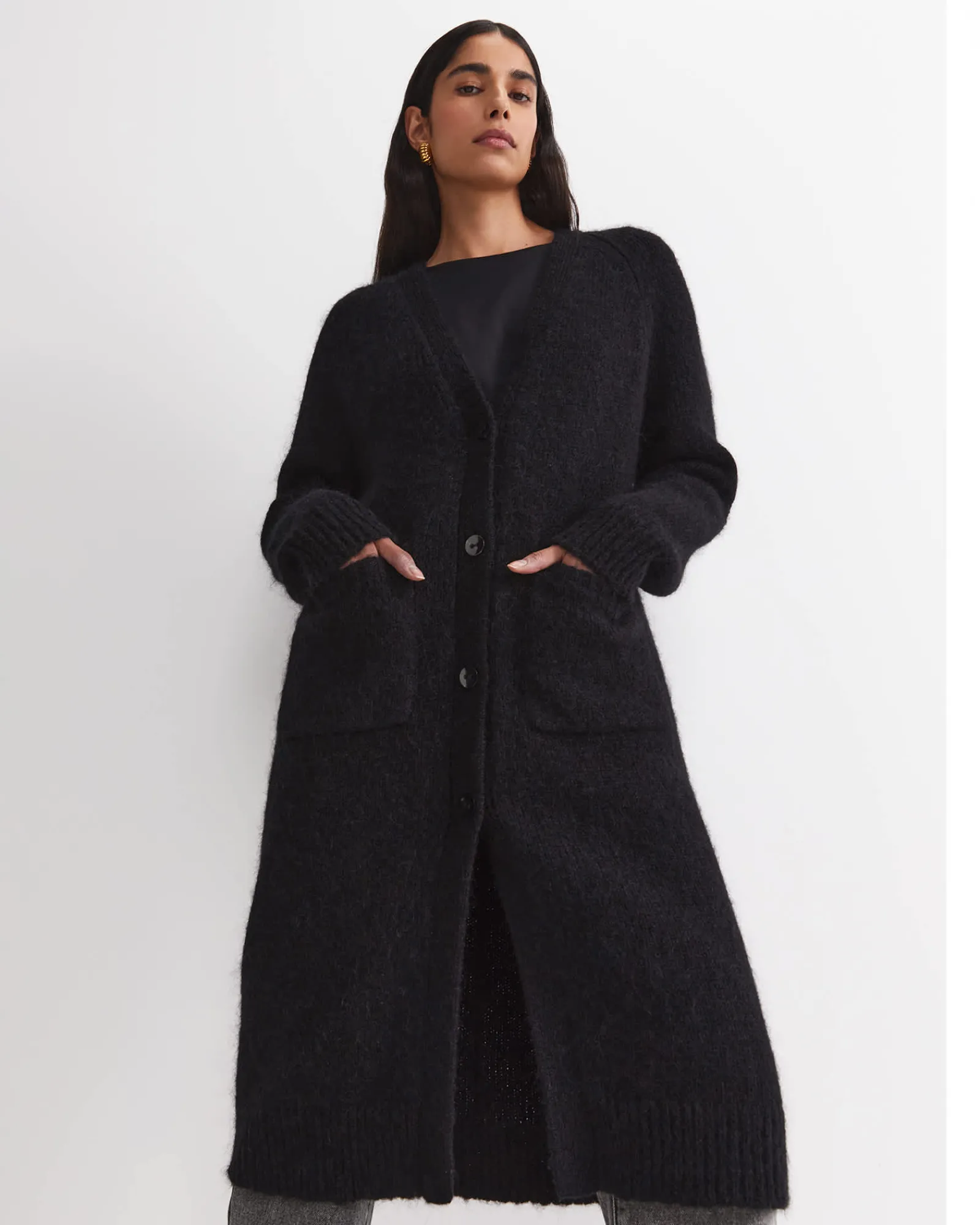 Online Sportscraft Sarish Cocoon Coatigan in Black