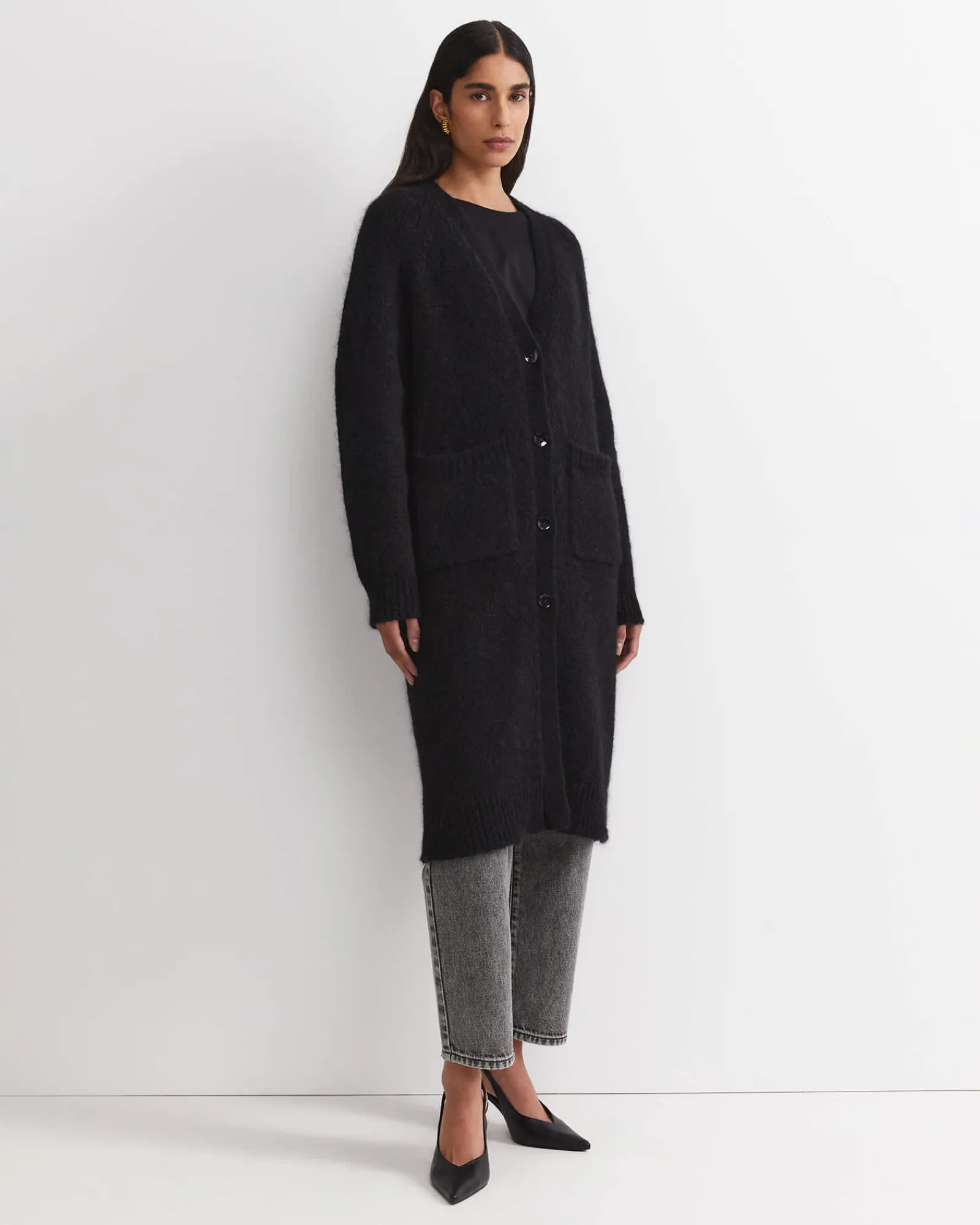 Online Sportscraft Sarish Cocoon Coatigan in Black