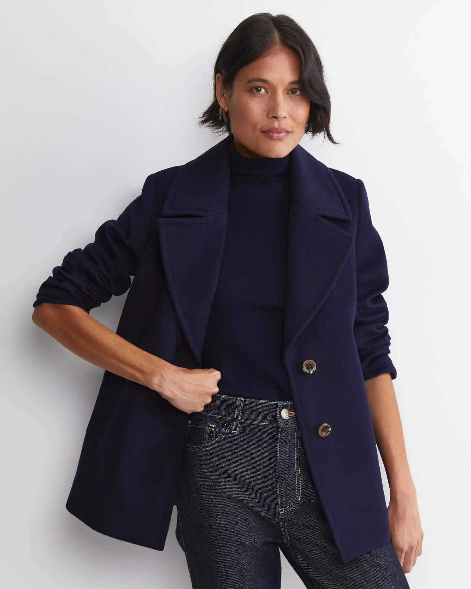 Hot Sportscraft Saskia Single Breasted Jacket in Navy