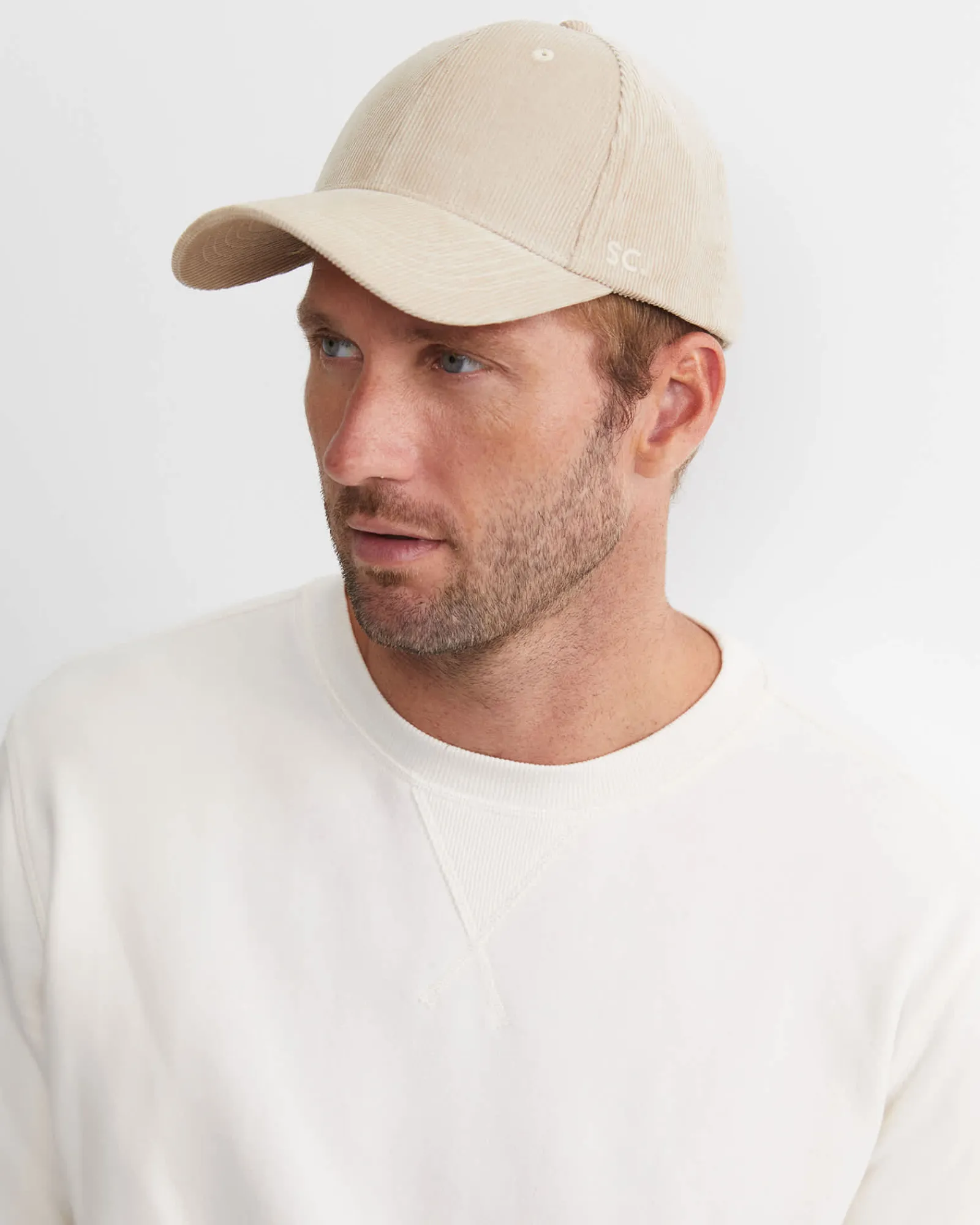 Clearance Sportscraft SC Logo Cord Cap in Natural