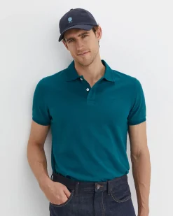 Fashion Sportscraft SC Pique Polo in Dark Teal DarkTeal