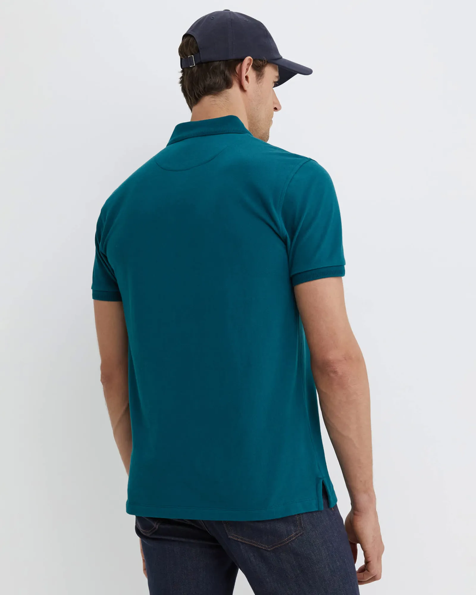 Fashion Sportscraft SC Pique Polo in Dark Teal DarkTeal