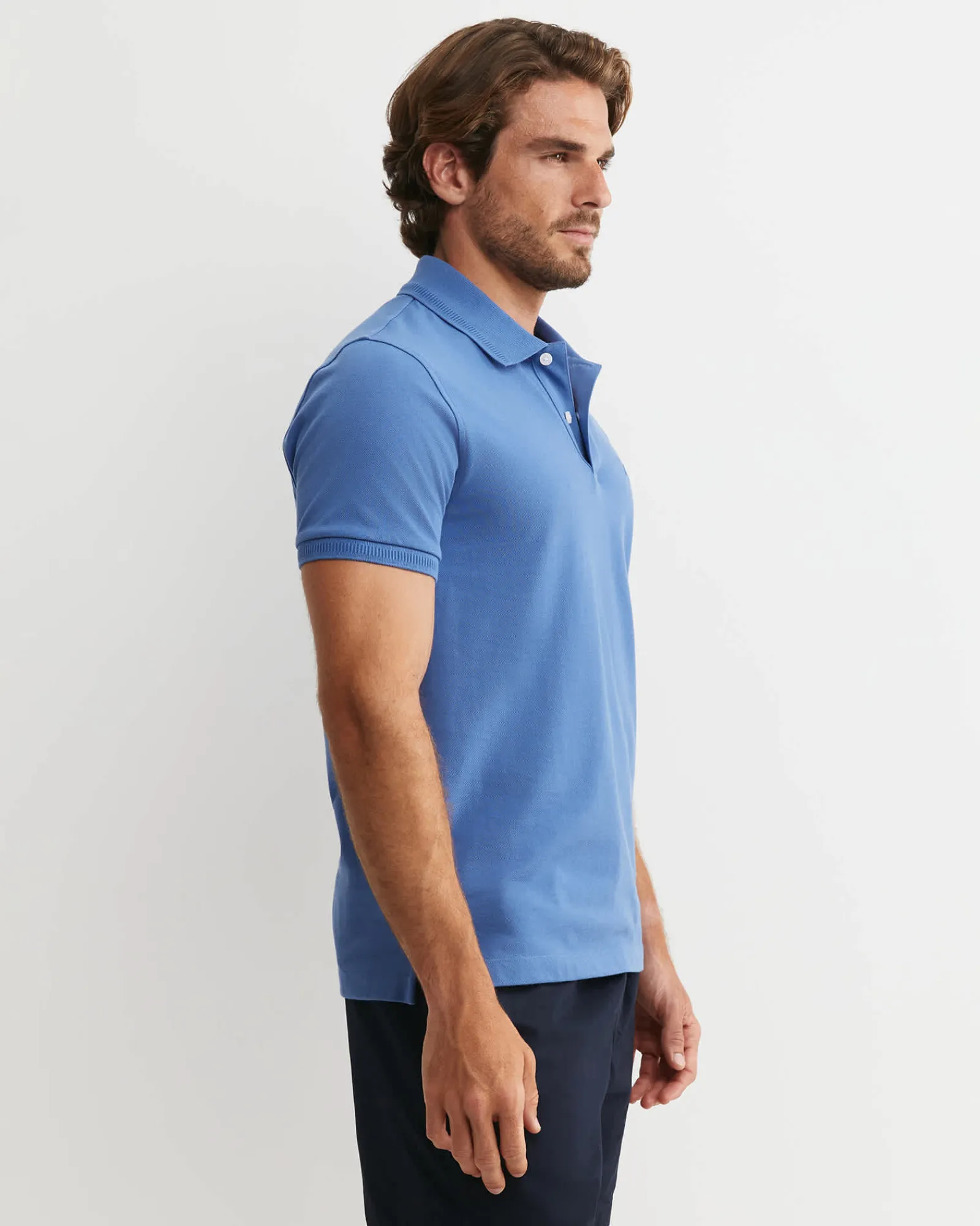 Sale Sportscraft SC Pique Polo in Smoke Blue SmokeBlue