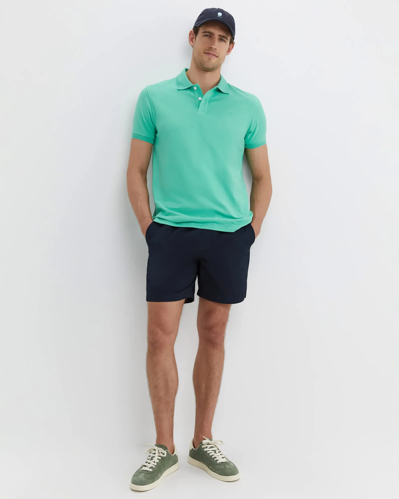 Fashion Sportscraft SC Pique Polo in Spearmint