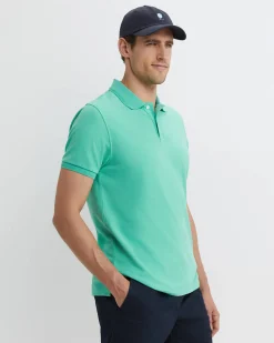 Fashion Sportscraft SC Pique Polo in Spearmint