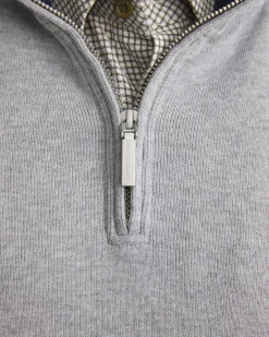 Best Sportscraft SC Quarter Zip Sweat in Grey Melange GreyMelange