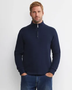 Discount Sportscraft SC Quarter Zip Sweat in Navy