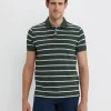 Outlet Sportscraft SC Stripe Pique Polo in Forest