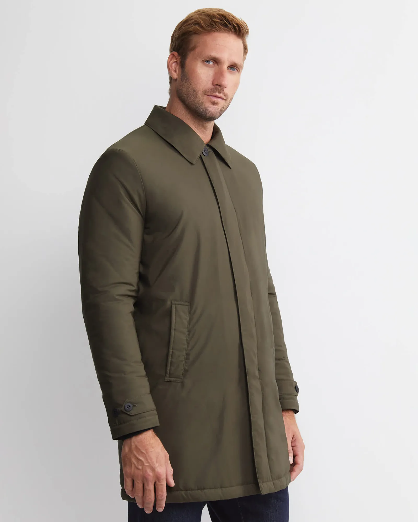Outlet Sportscraft Seaburn Padded Coat in Dark Khaki DarkKhaki