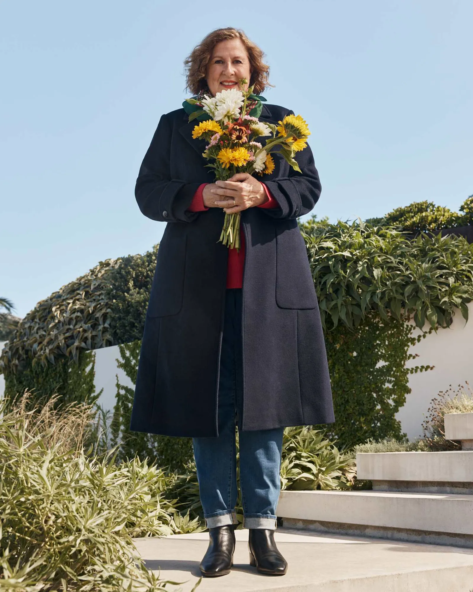 Best Sportscraft Sena Longline Coat in Navy