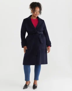 Best Sportscraft Sena Longline Coat in Navy