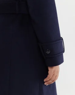 Best Sportscraft Sena Longline Coat in Navy
