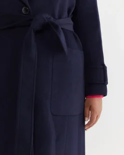 Best Sportscraft Sena Longline Coat in Navy