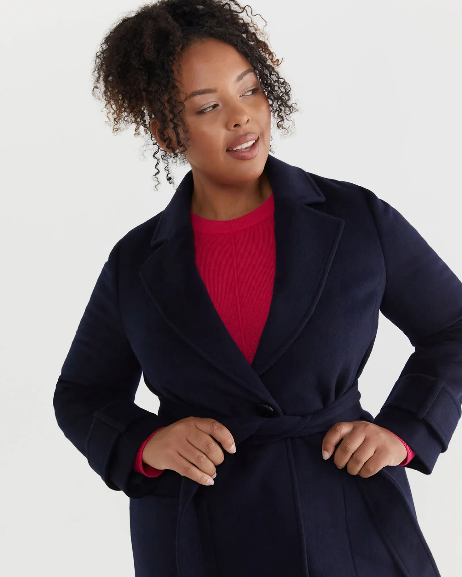Best Sportscraft Sena Longline Coat in Navy