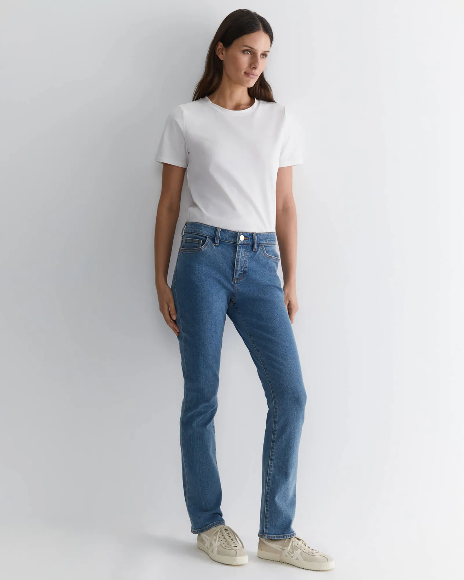 Best Sportscraft Simone Straight Jean in Mid Wash MidWash