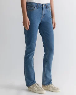 Best Sportscraft Simone Straight Jean in Mid Wash MidWash