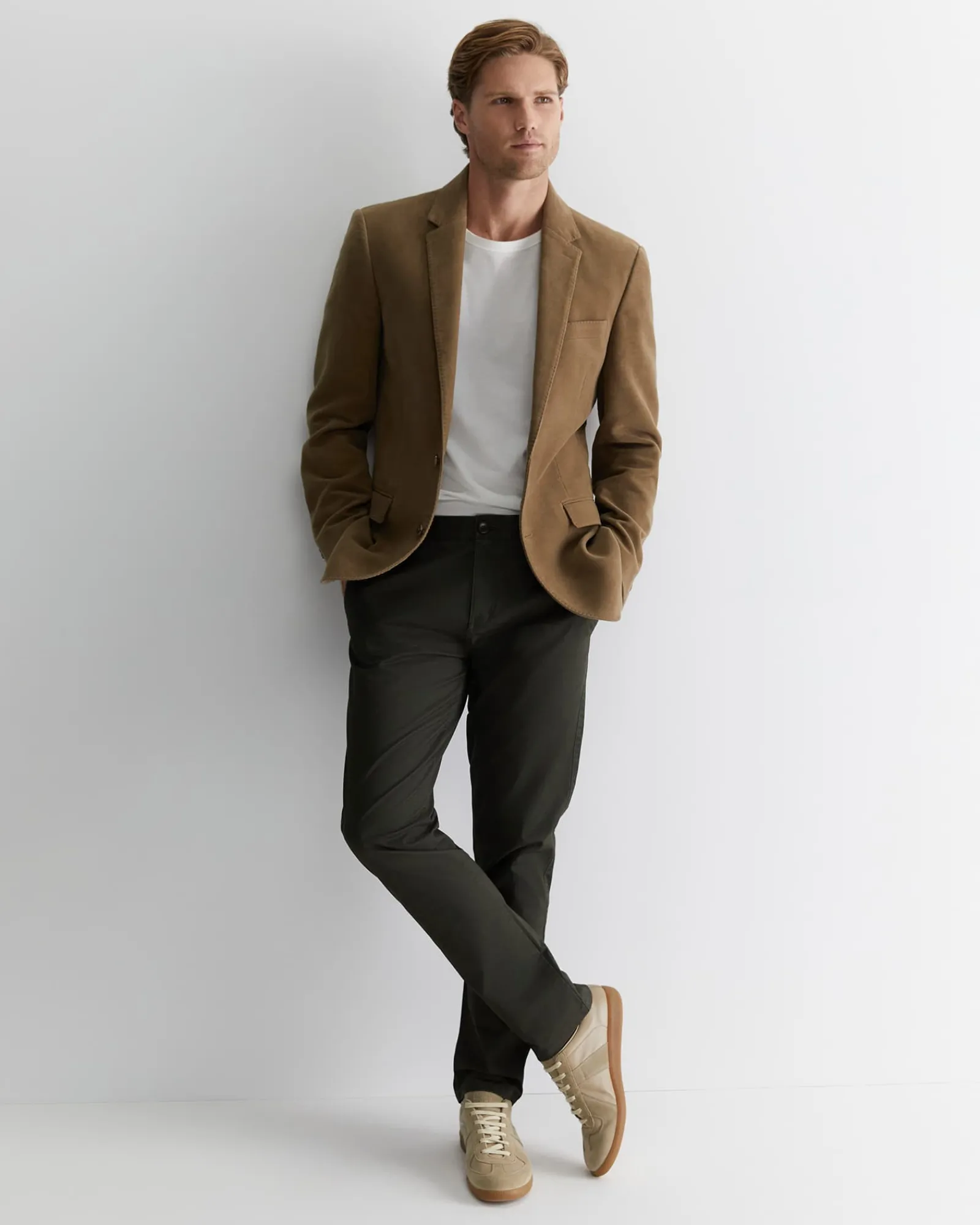 Clearance Sportscraft Smith Tapered Chinos in Moss