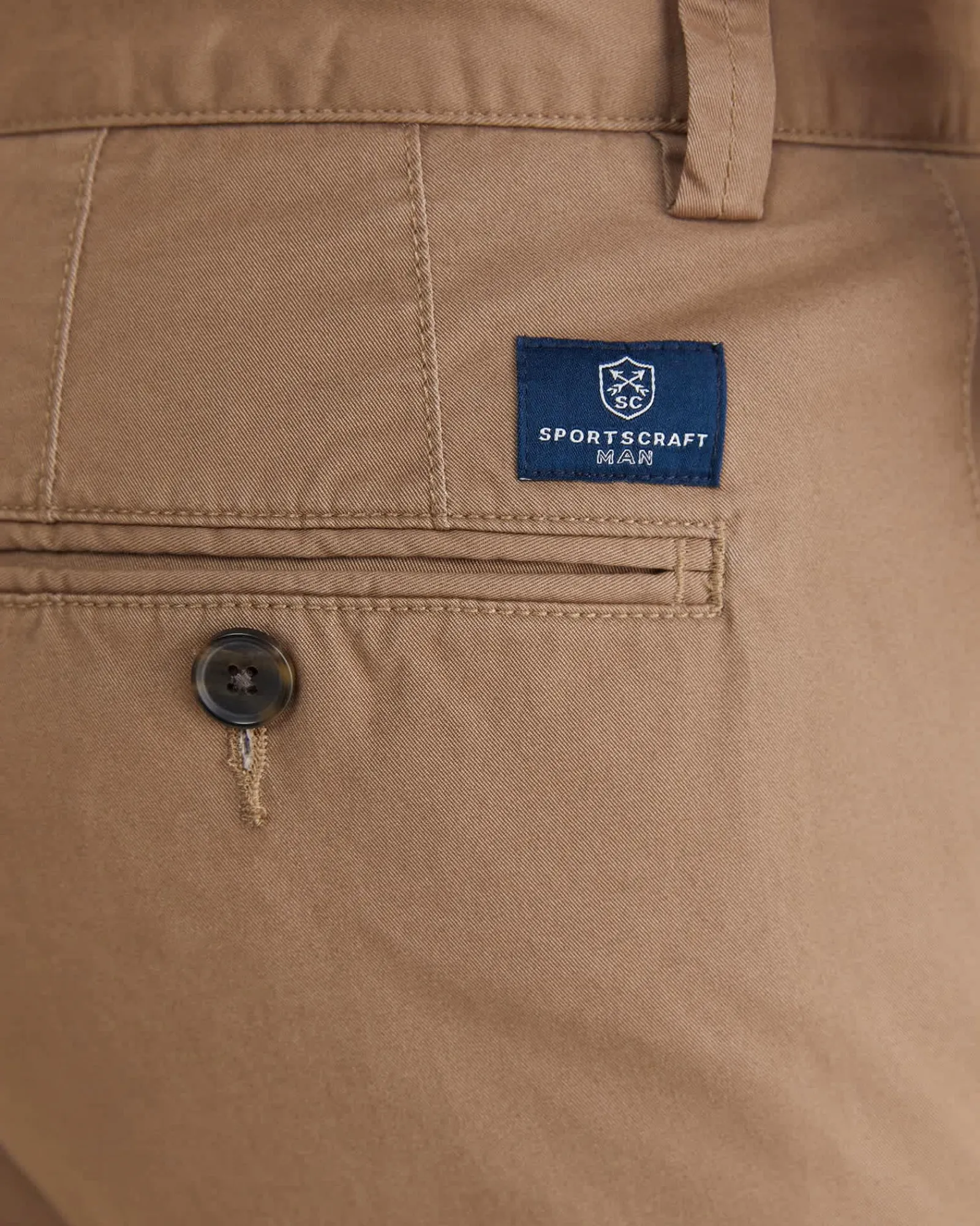 New Sportscraft Smith Tapered Chinos in Malt