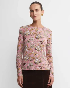Online Sportscraft Sue Paisley Long Sleeve Magic Tee in Pink Multi PinkMulti