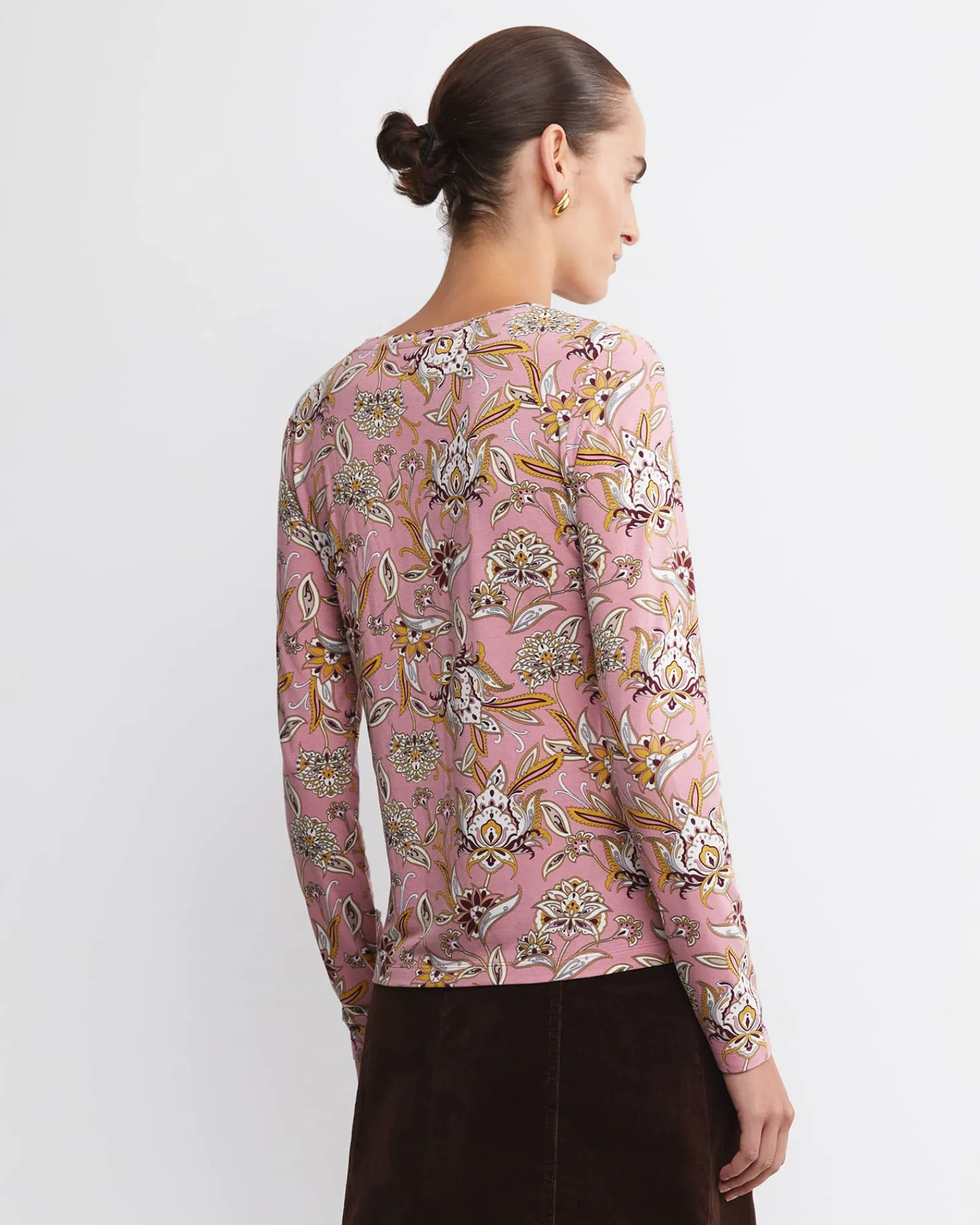 Online Sportscraft Sue Paisley Long Sleeve Magic Tee in Pink Multi PinkMulti