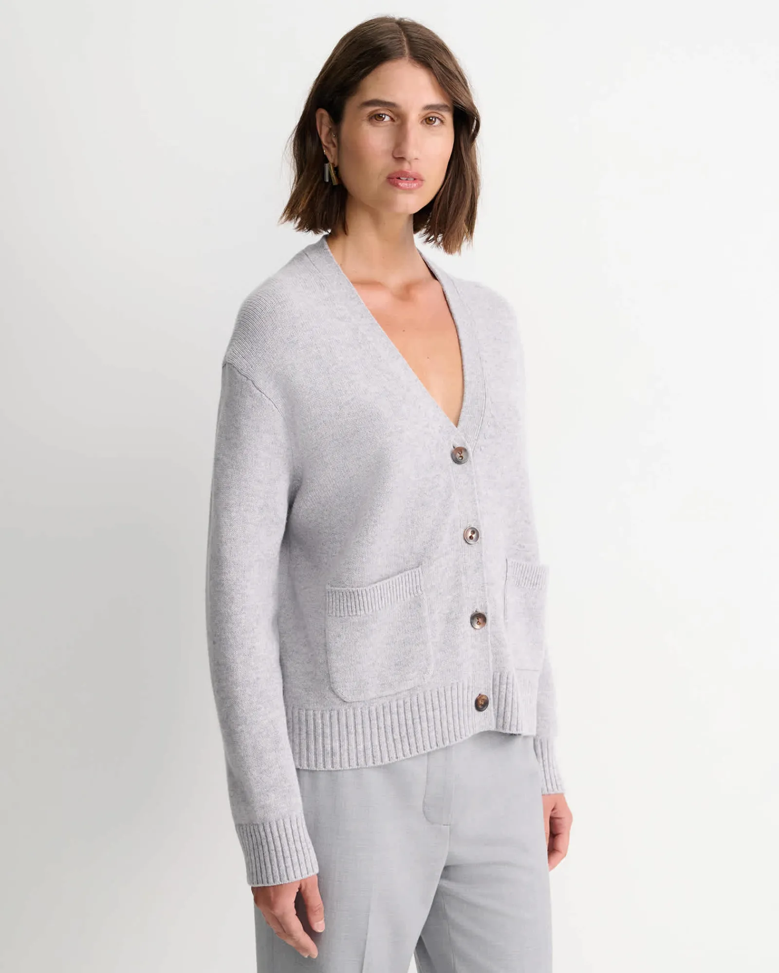 Fashion Sportscraft Sunshine Oversized Cardigan in Grey Melange GreyMelange