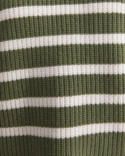 Hot Sportscraft Sunshine Stripe Turtleneck Sweater in Khakiwhite Khaki/white