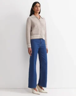 Fashion Sportscraft Sunshine Textured Stitch Cardigan in Mink