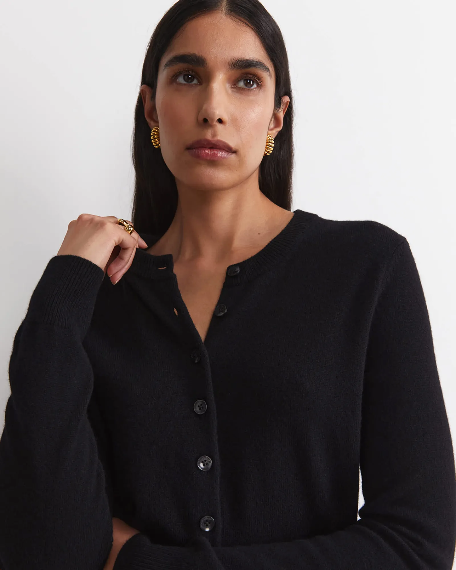 Online Sportscraft Sunshine Wool Cardigan in Black