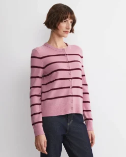 Discount Sportscraft Sunshine Wool Cardigan in Pink Multi PinkMulti