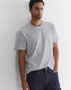 Clearance Sportscraft Supersoft Tee in Whitenavy White/navy
