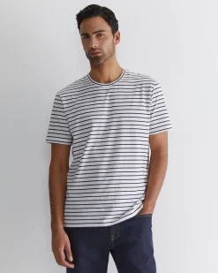 Clearance Sportscraft Supersoft Tee in Whitenavy White/navy