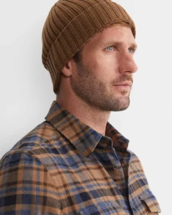 Sale Sportscraft Sussex Wool Blend Beanie in Toffee