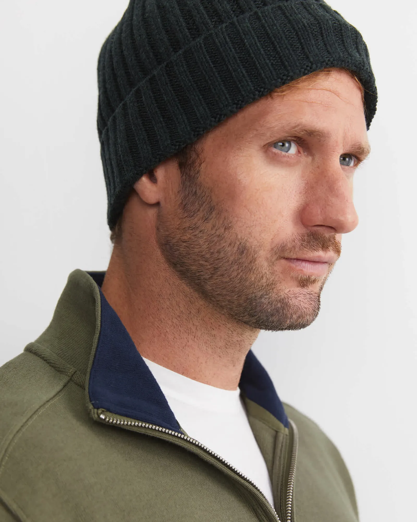 Sale Sportscraft Sussex Wool Blend Beanie in Forest