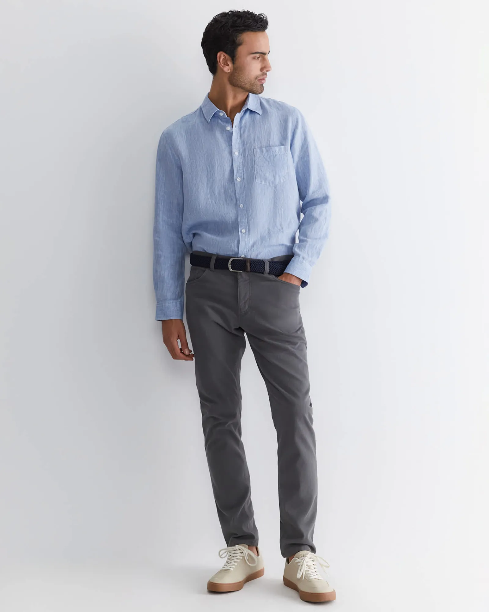 Outlet Sportscraft Tapered Bedford Jean in Deep Grey DeepGrey