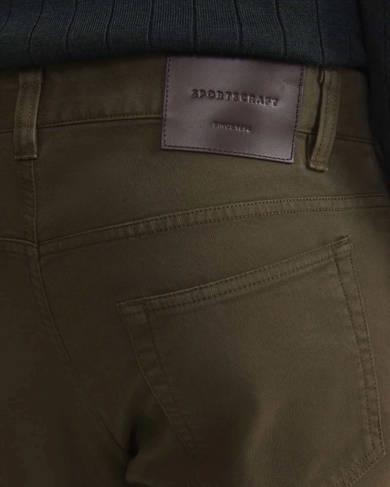 Sale Sportscraft Tapered Bedford Jean in Khaki