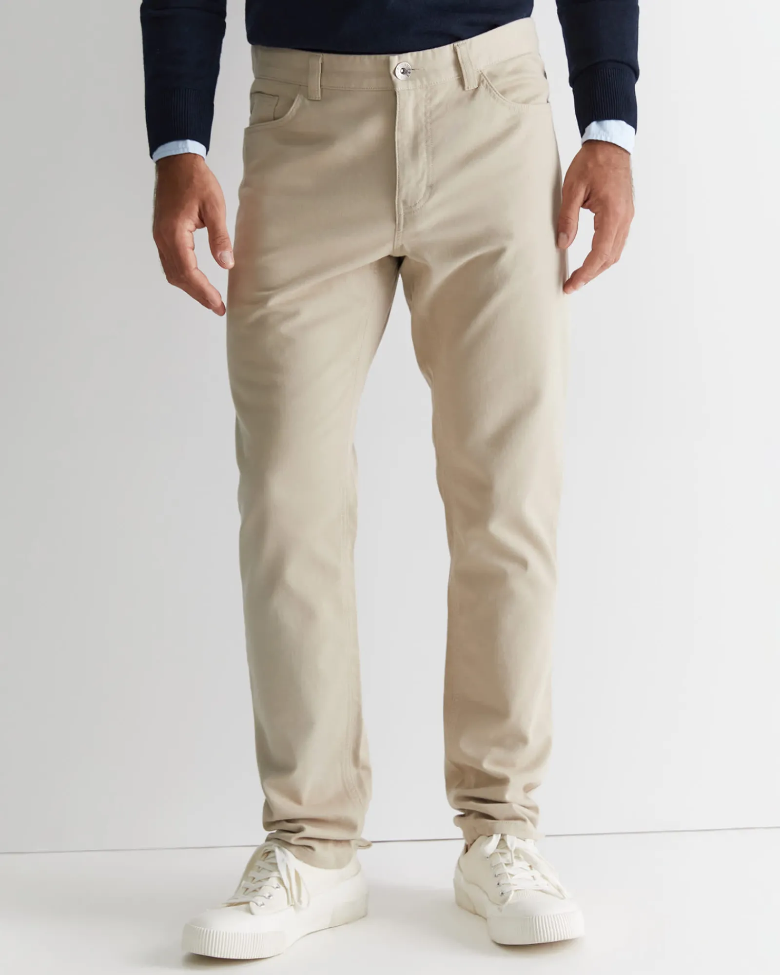 Discount Sportscraft Tapered Bedford Jean in Sand